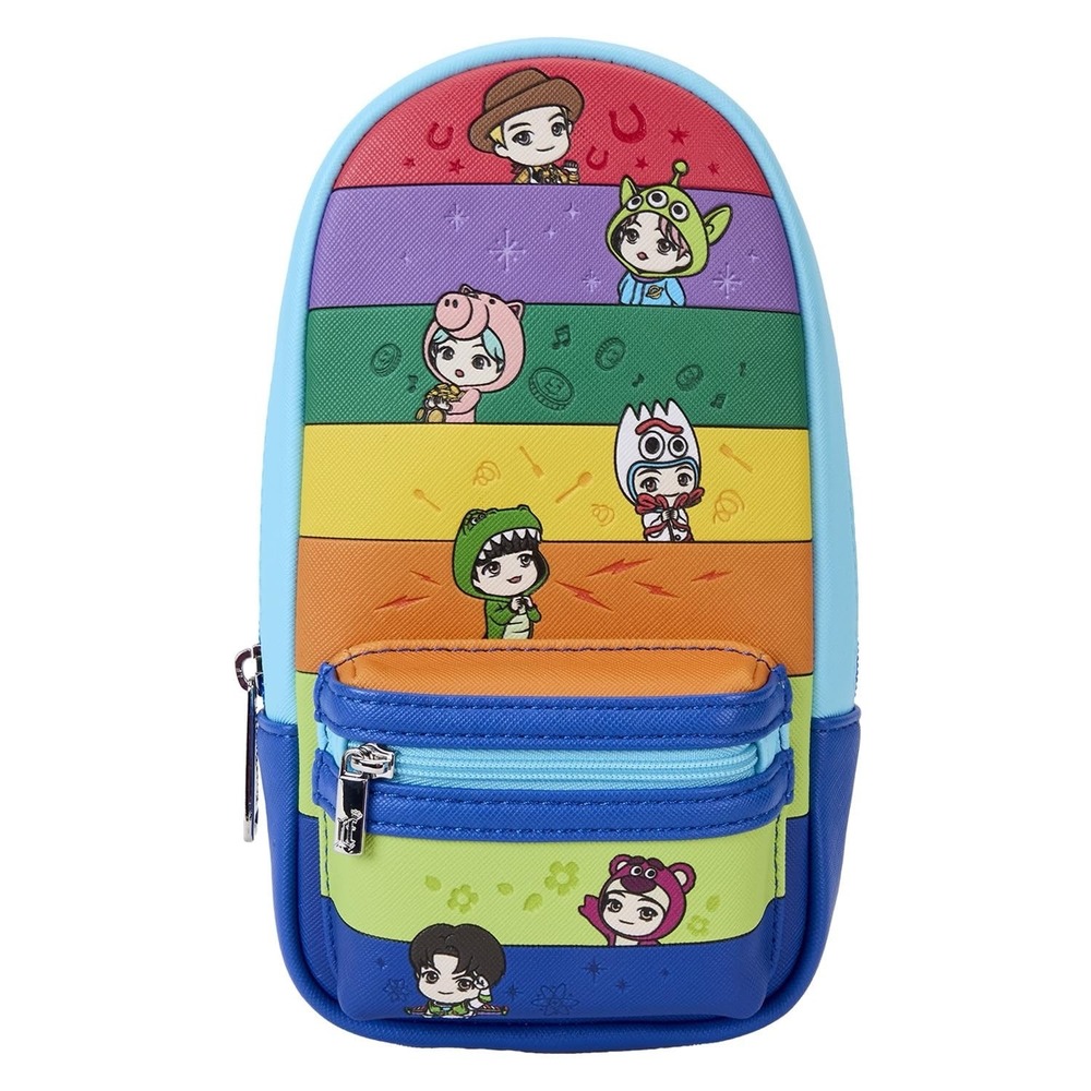Loungefly Disney Pixar Tiny Tan BTS Toy Story Mini‎ Backpack Pencil Case NWT